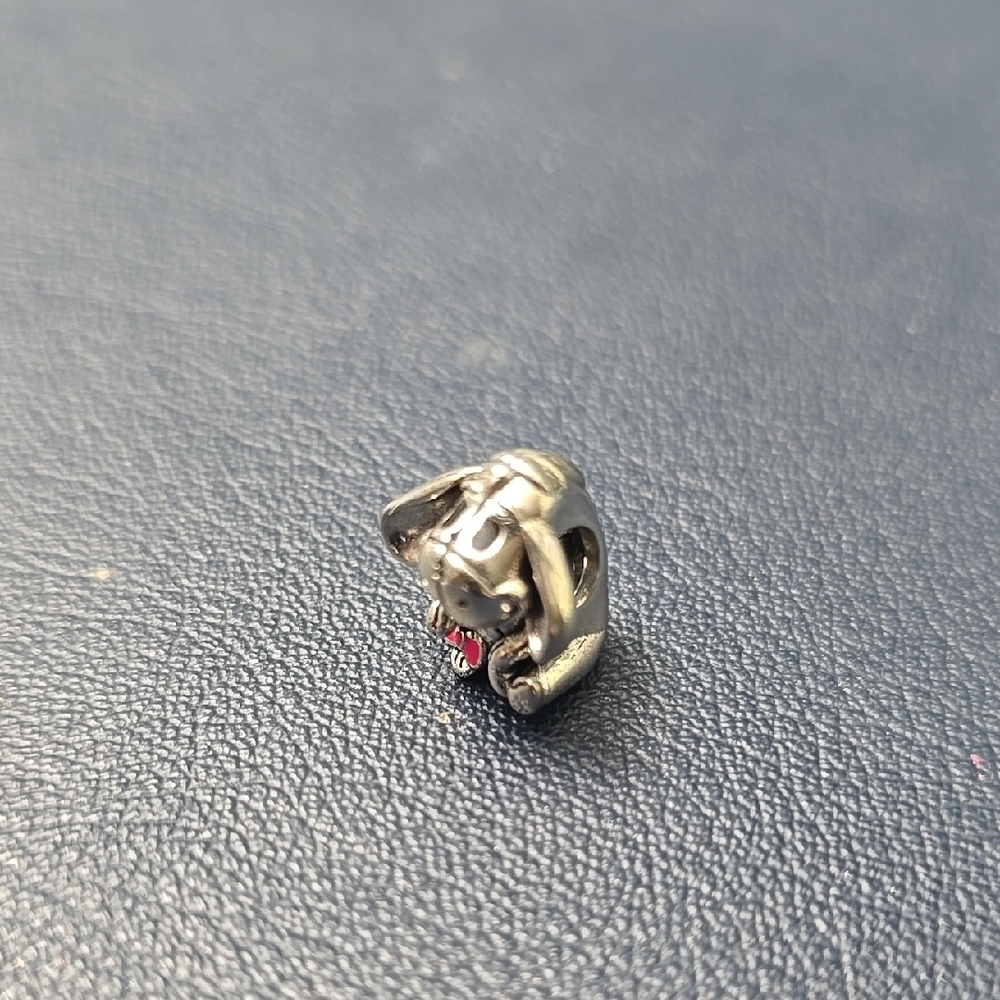 Silver Dog Charm
